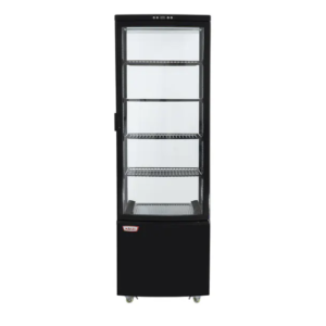 VITRINA PASTELERA VERTICAL 218 NEGRA VP218N