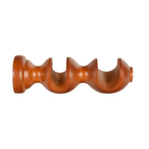 SOPORTE DOBLE MADERA 19/28MM 2UN. MIEL.(10401502)