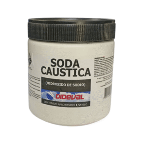 SODA CAUSTICA POTE 1/2KG DIDEVAL