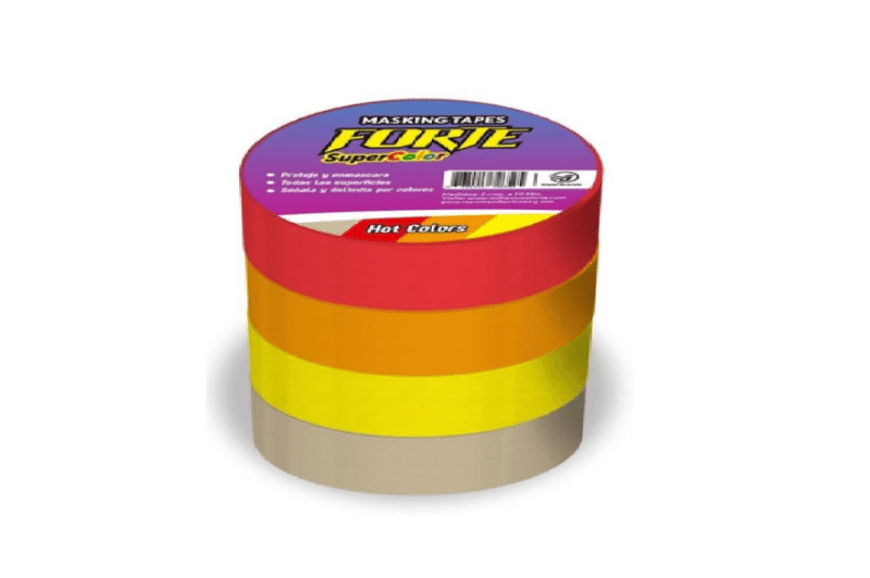 CINTA MASK/TAPE 4PACK COLORES HOT (1002085)