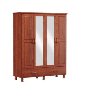 CLOSET 4P C/ESPEJO BRONCE