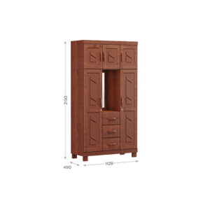 CLOSET 5P 3 CAJONES COBRE
