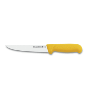 CUCHILLO 1375 TRES CLAVELES POLIP. AMARILLO 18CM