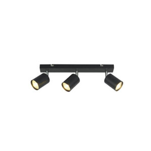 LAMPARA BARRA 3 LUCES GU10 NEGRO MATE S/A 203004487
