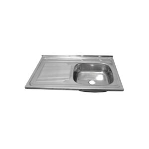LAVAPLATOS INOX. BRILL 800 X 500 SEC.IZQ. COMB