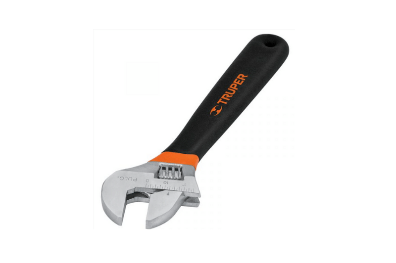 LLAVE REGULABLE C/MANGO VINILO 12" (15512)
