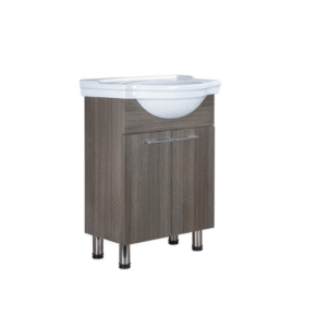 MUEBLE BAÑO LINNEA LOZA 2P 60X35X72 OSC. 100-710