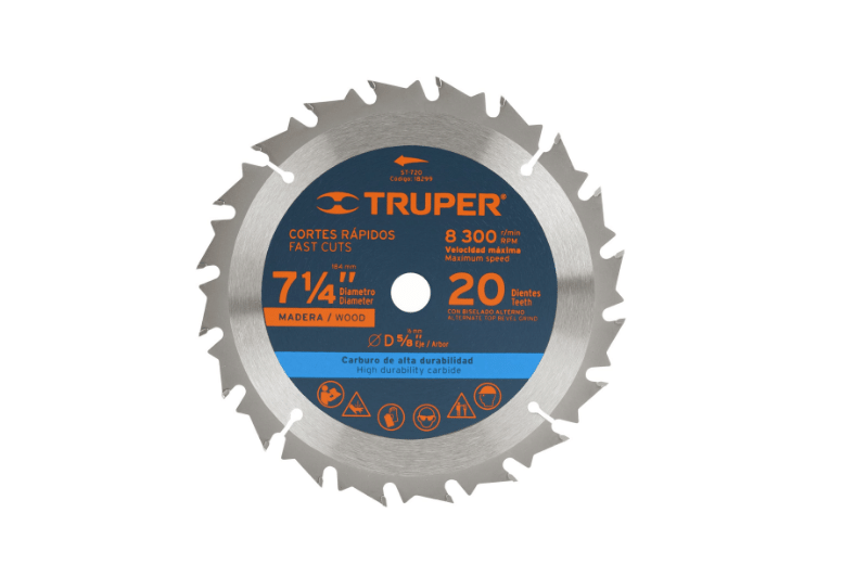 SIERRA CIRCULAR 7 1/4" 20DIENTES 5/8 (1018299)