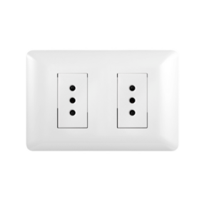 TOMA CTE DOBLE 10A 250V BLANCO